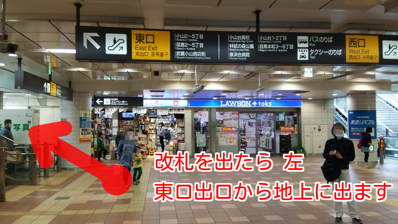 武蔵小山駅改札