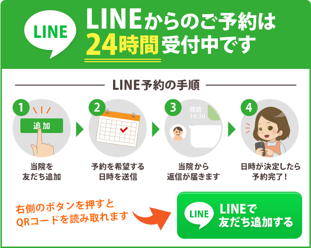 ２４時間対応,今すぐLINEで予約する